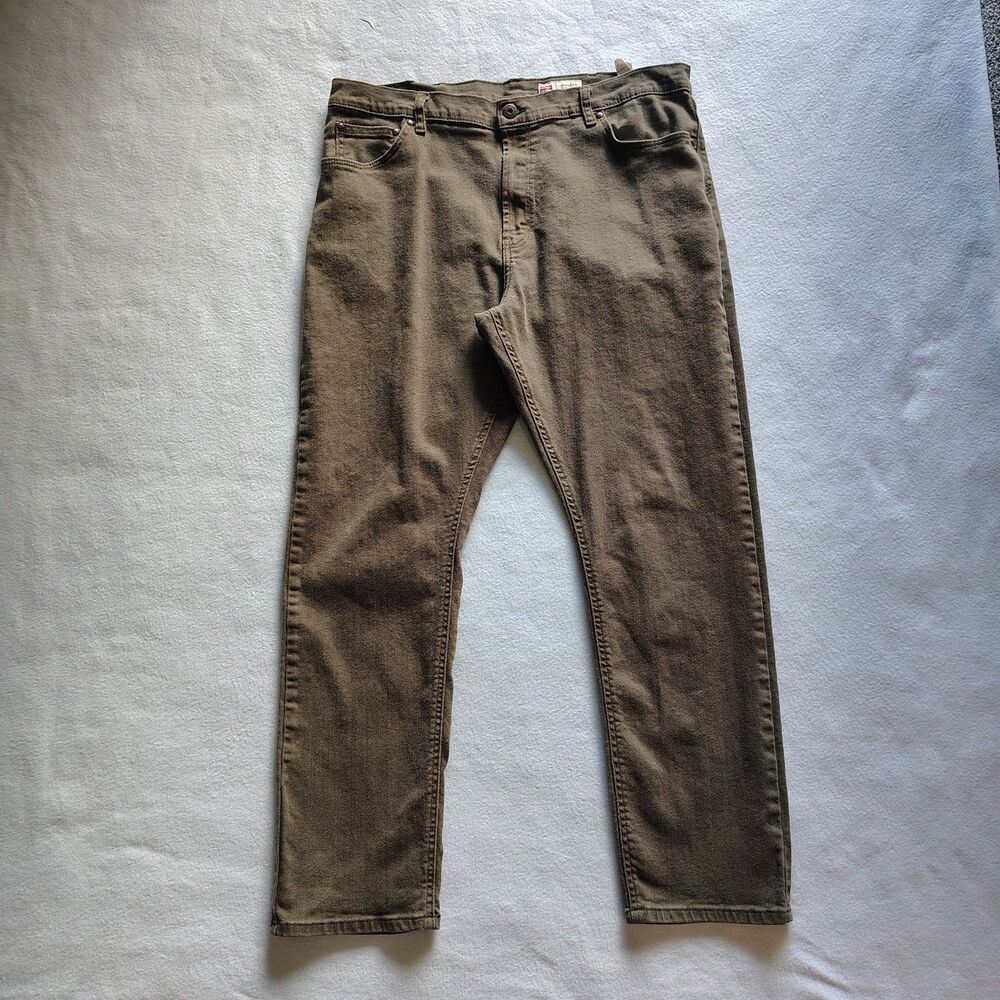 Wrangler Jeans Athletic Fit Dark Green Mens 38x32 - Stretch Denim